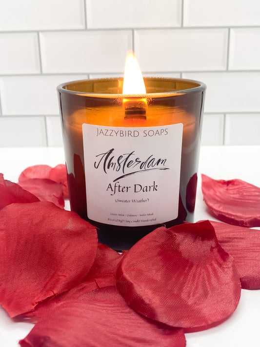 Amsterdam After Dark Candle (Wooden Wick) Candles JazzyBird Soaps