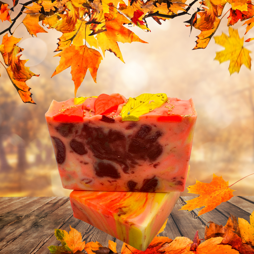 Autumn Leaves Soap Bar Bar Soap JazzyBird Soaps