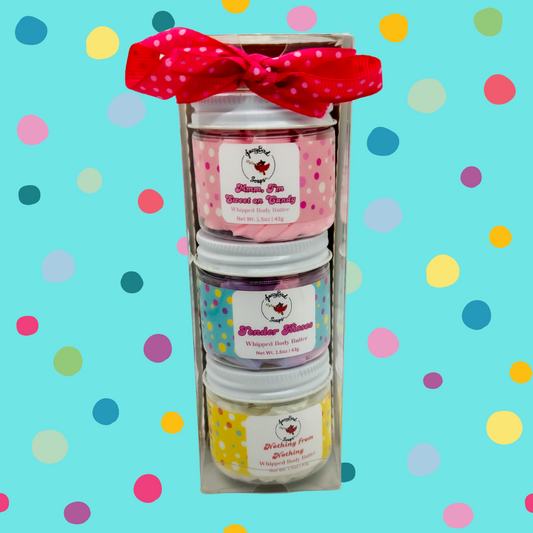 Triple Body Butter Mini Set Whipped Body Butter JazzyBird Soaps