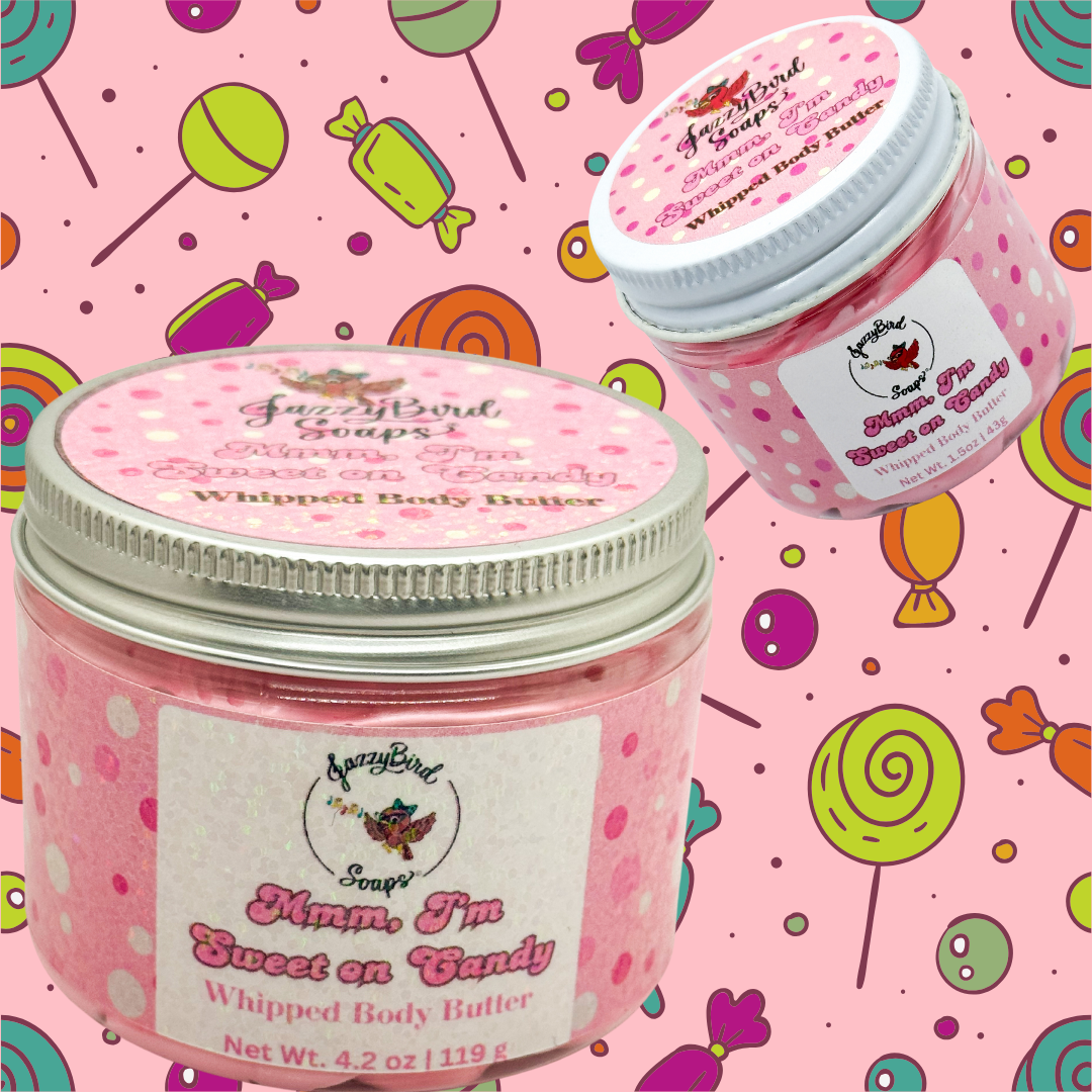 🍭 Mmm, I’m Sweet on Candy Whipped Body Butter 🍭 Whipped Body Butter JazzyBird Soaps