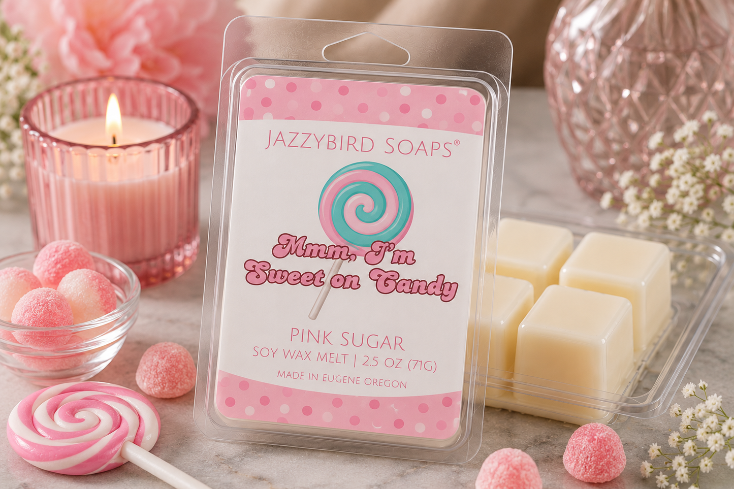 Mmm, I'm Sweet On Candy Wax Melt Wax Melt JazzyBird Soaps