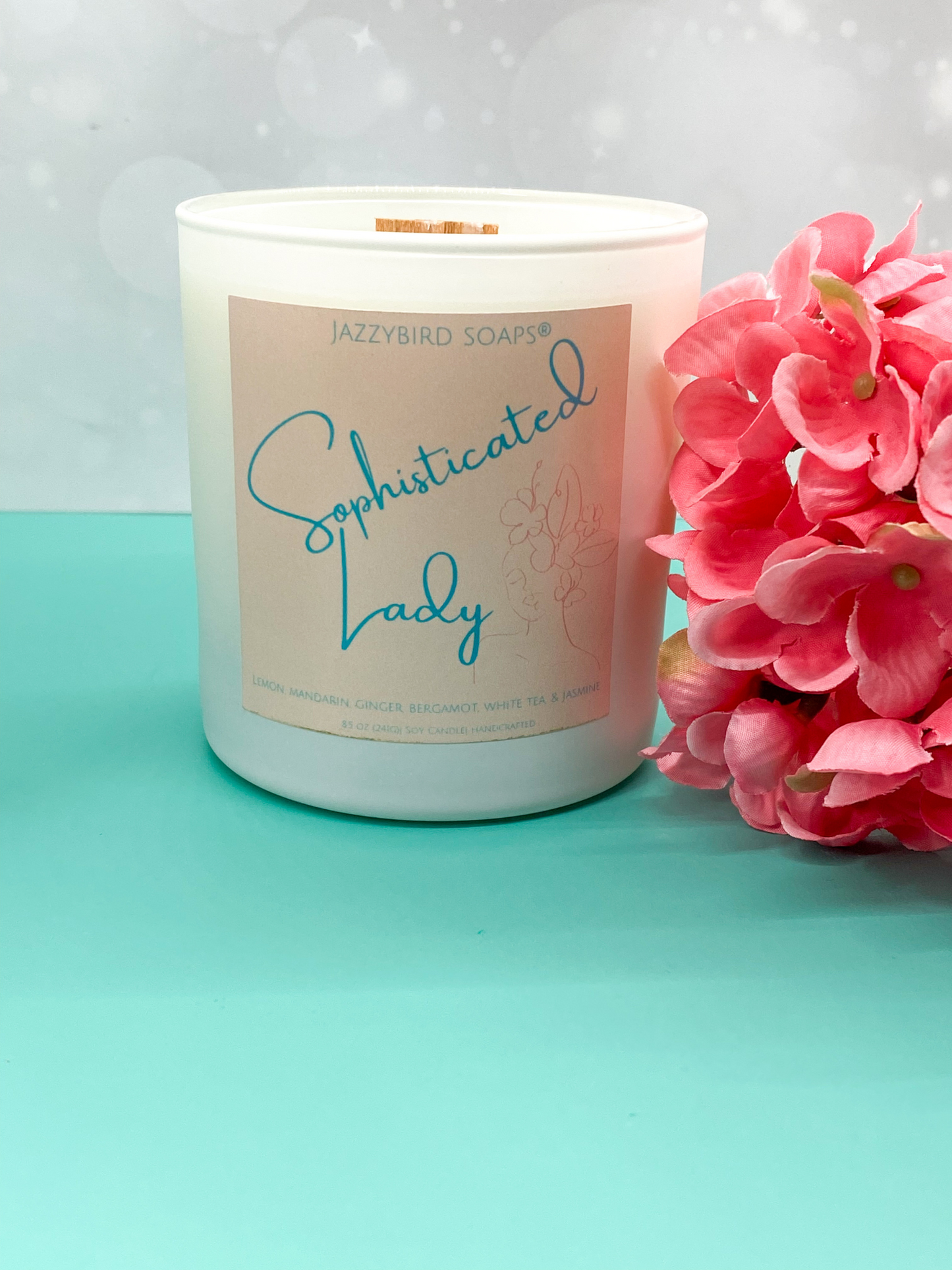 Sophisticated Lady Candle (Wooden Wick) Candles JazzyBird Soaps