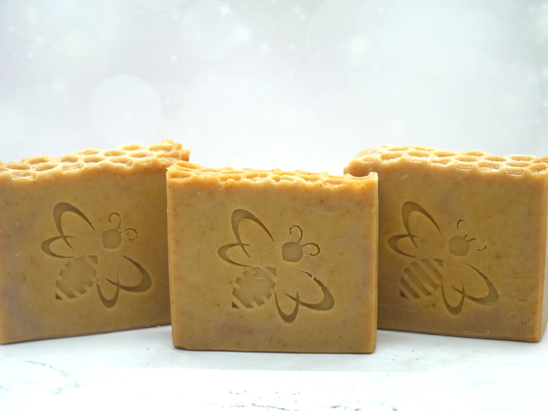 Honey Bee, Honey Doo (Oatmeal, Milk & Honey Fragrance) Bar Soap JazzyBird Soaps