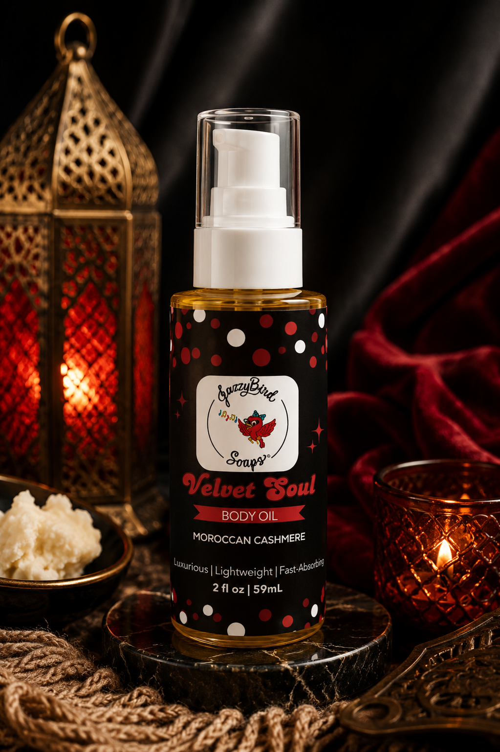 Velvet Soul Body Oil JazzyBird Soaps 2 oz