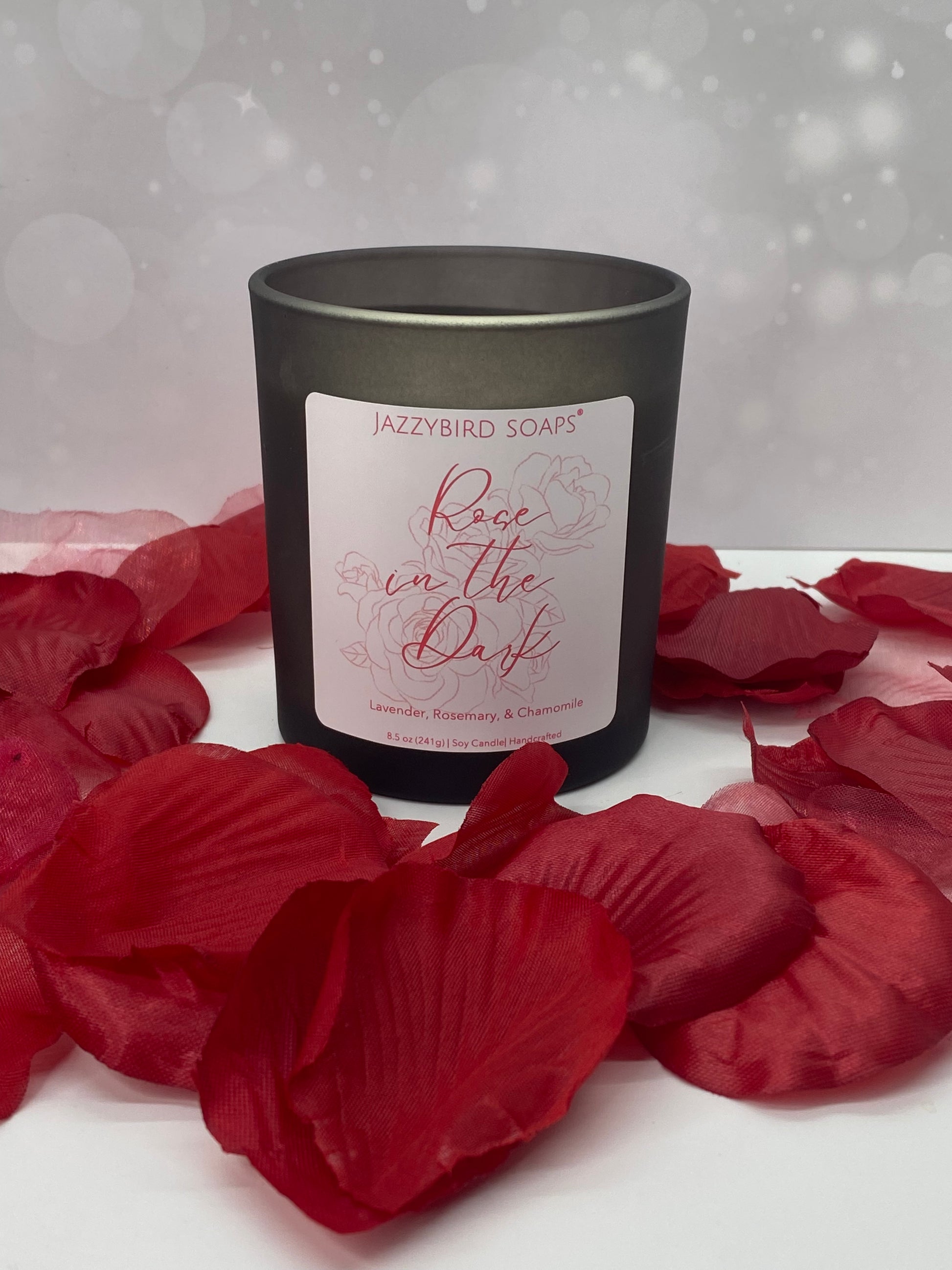 Rose in the Dark Candle Candles JazzyBird Soaps   