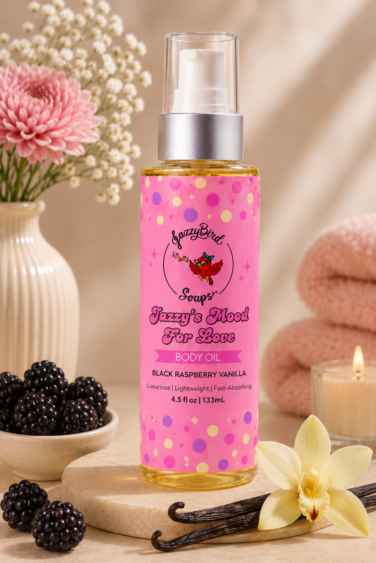 Jazzy's Mood for Love Luxurious Body Oil Body Oil JazzyBird Soaps