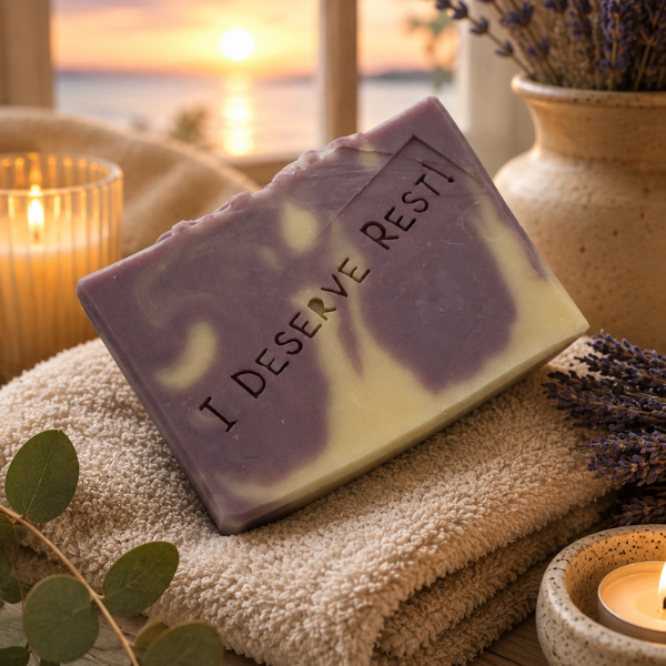 I/You Deserve Rest Bar Soap JazzyBird Soaps