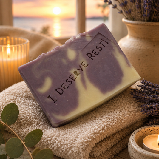 I/You Deserve Rest Bar Soap JazzyBird Soaps