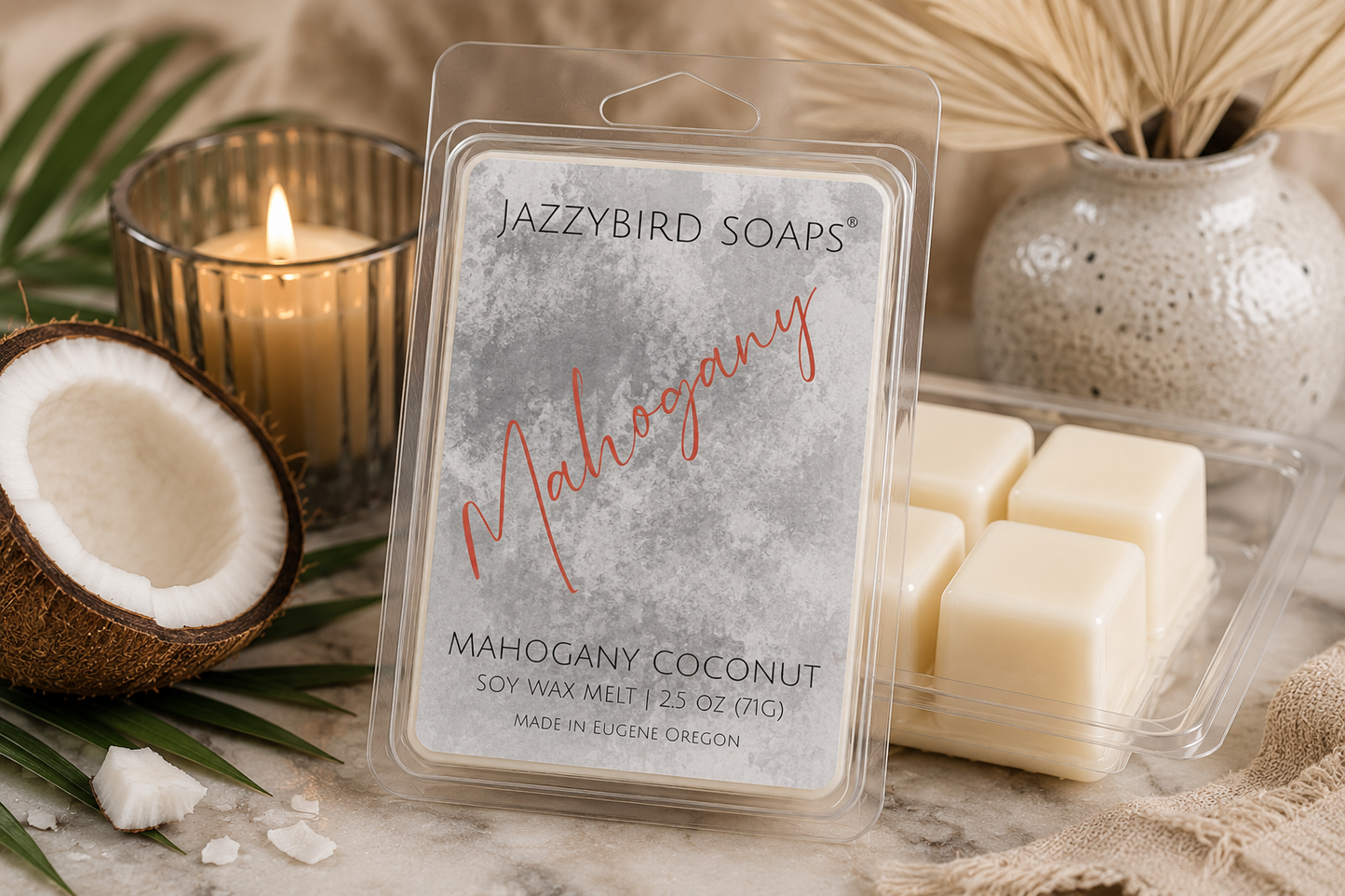 Mahogany Wax Melt Wax Melt JazzyBird Soaps