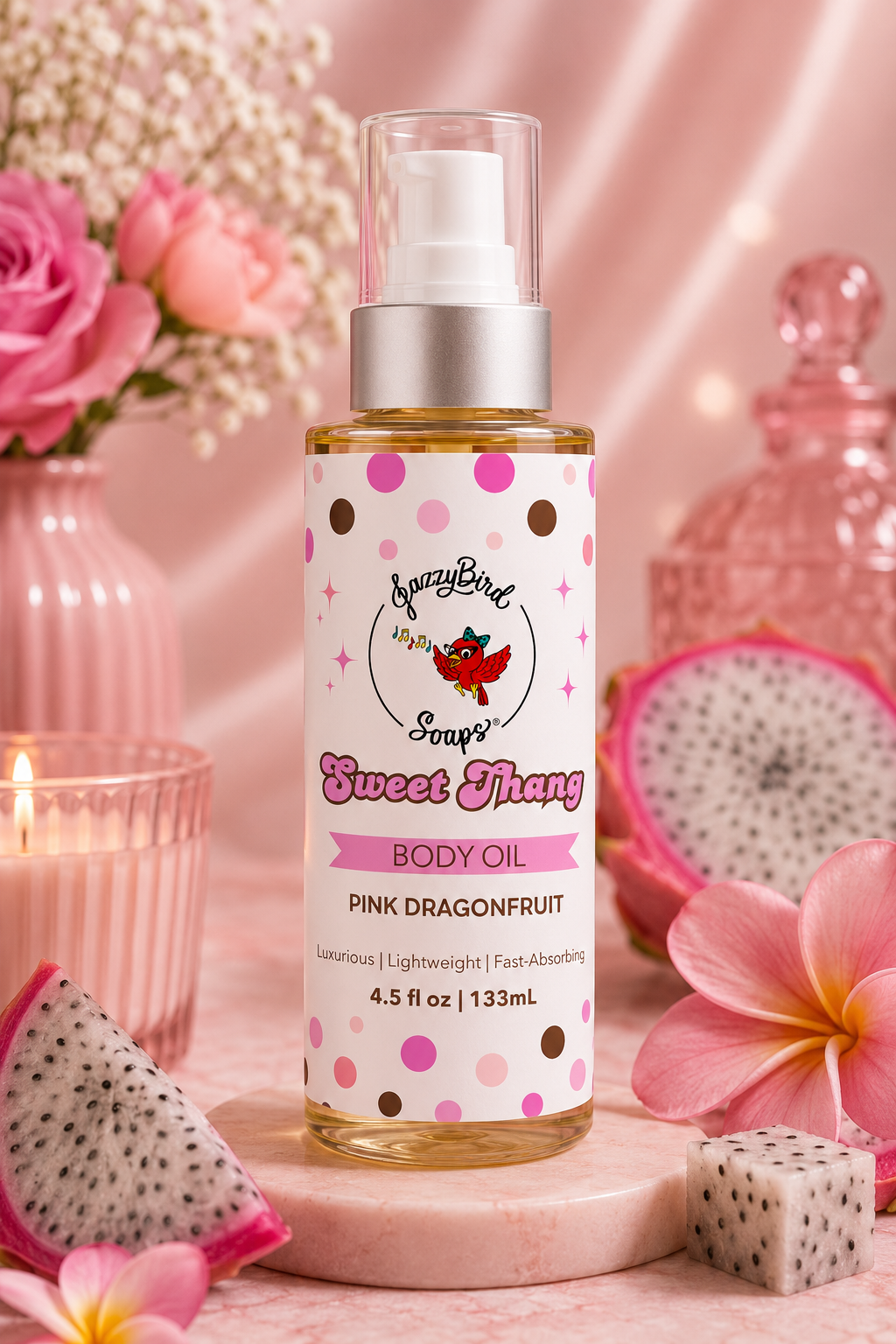 Sweet Thang Body Oil JazzyBird Soaps 4.5 oz